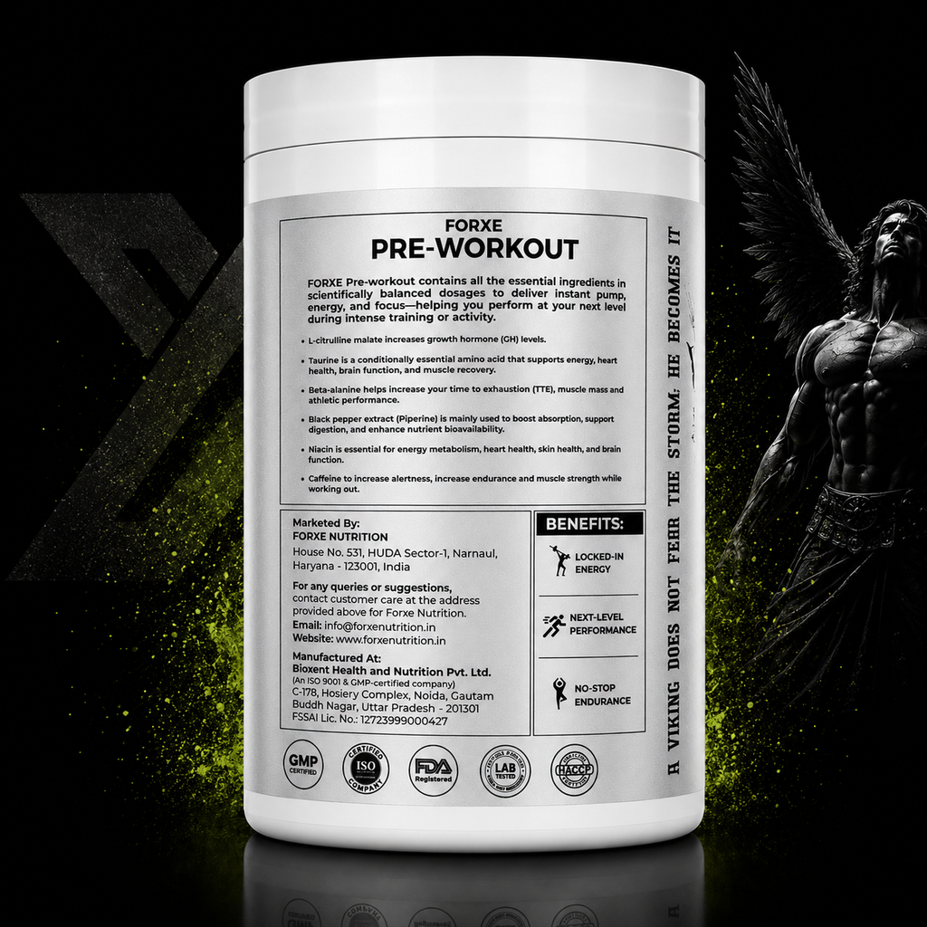 Forxe Pre Workout – Green Apple (Nootropic Energy Formula)
